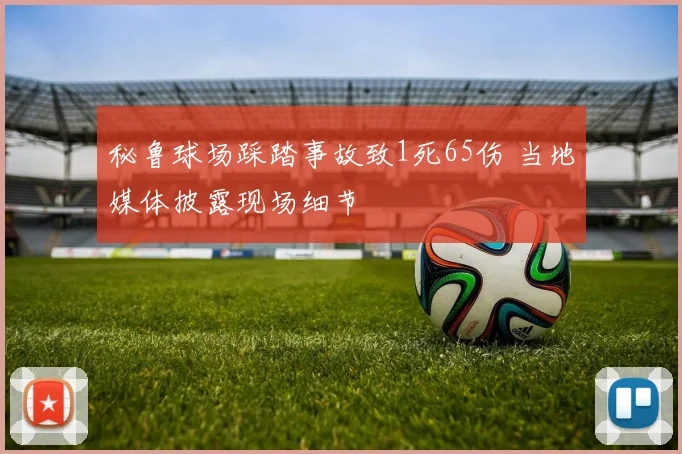 秘鲁球场踩踏事故致1死65伤 当地媒体披露现场细节